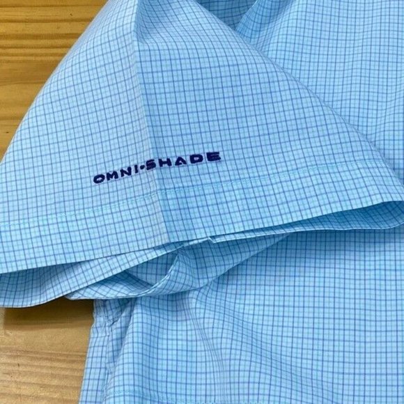 Columbia PFG Men's Sky Blue 100%Cotton Collared Button Down Casual Shirt Size XL - Picture 5 of 12